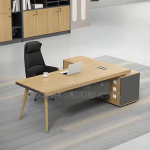 Office Desk:180cm Modern Ergonomic Natural Executive Desk