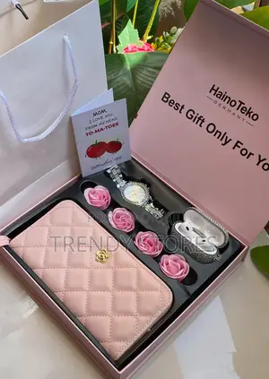 Mother's Day Gift Pack With Pink Wallet