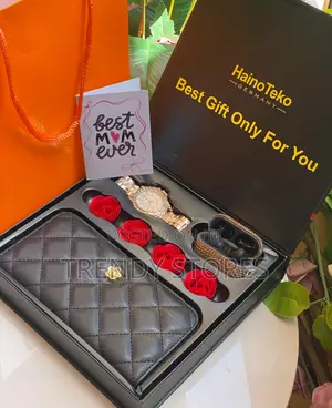 Mother's Day Gift Pack With Black Wallet