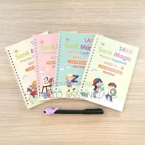 4 Piece Hand Writing Practice Books With Pen