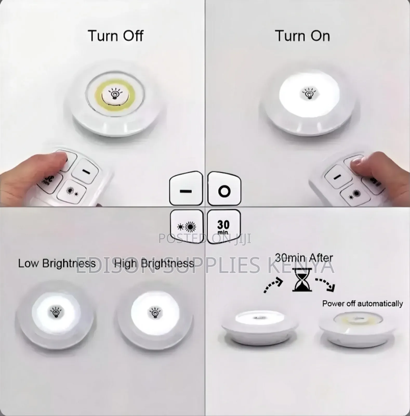 Led Light Set 3pcs With Remote Control Smart Bulbs