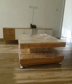 Glossy Natural Tv Stand Coffee Table