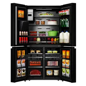 538 Litres Hisense Silver Black Fridge With Water Dispenser
