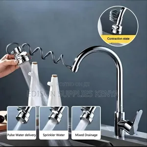 Kitchen Tap Faucet Extender 3-Settings Pull-Out Sprayer Tap