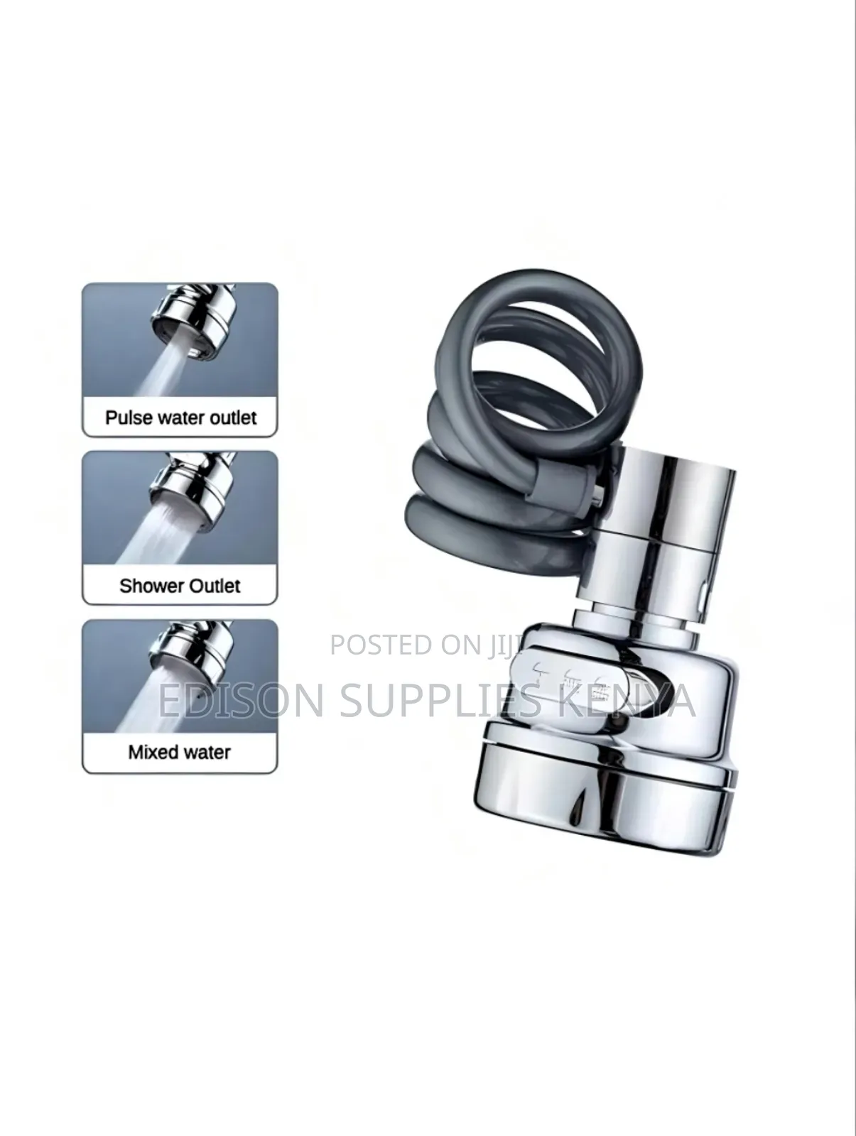 Kitchen Tap Faucet Extender 3-Settings Pull-Out Sprayer Tap