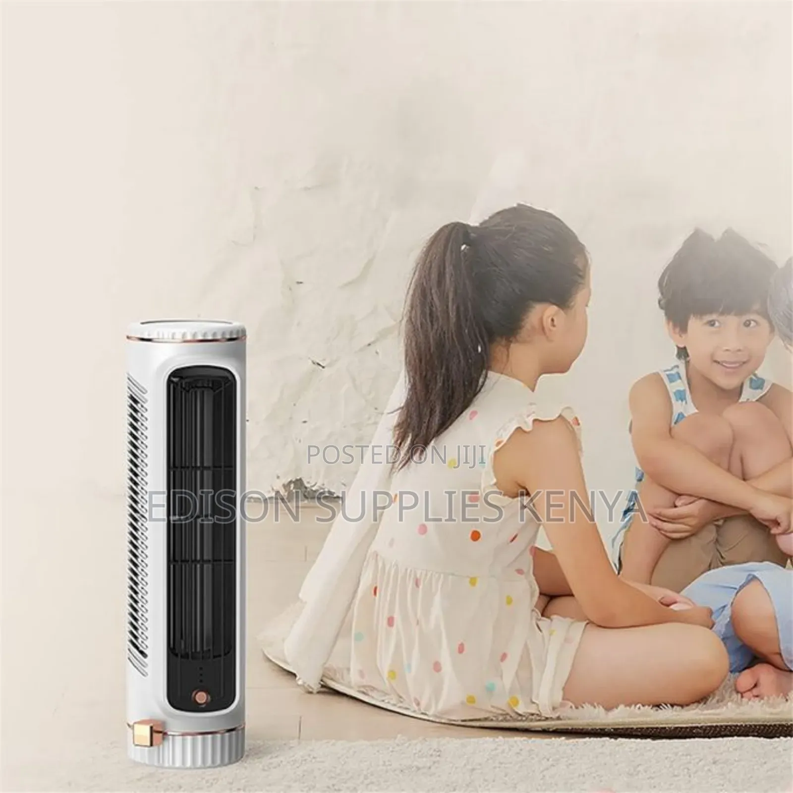 Desktop Mini Tower Fan Cooling Table Fans Silent Bladeless