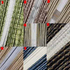3pc Crush Print Curtains Available
