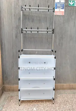 Quality 5 Tier Shoe Rack With Hooks