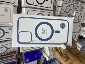 Roybens iPhone 16 Pro-Max Transparent Magsafe Case-Navy Blue