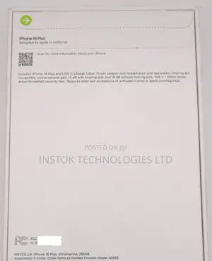 New Apple iPhone 16 128 GB Blue