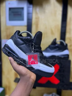 Black *Air Jordan 3 Fragment* Men Sneakers