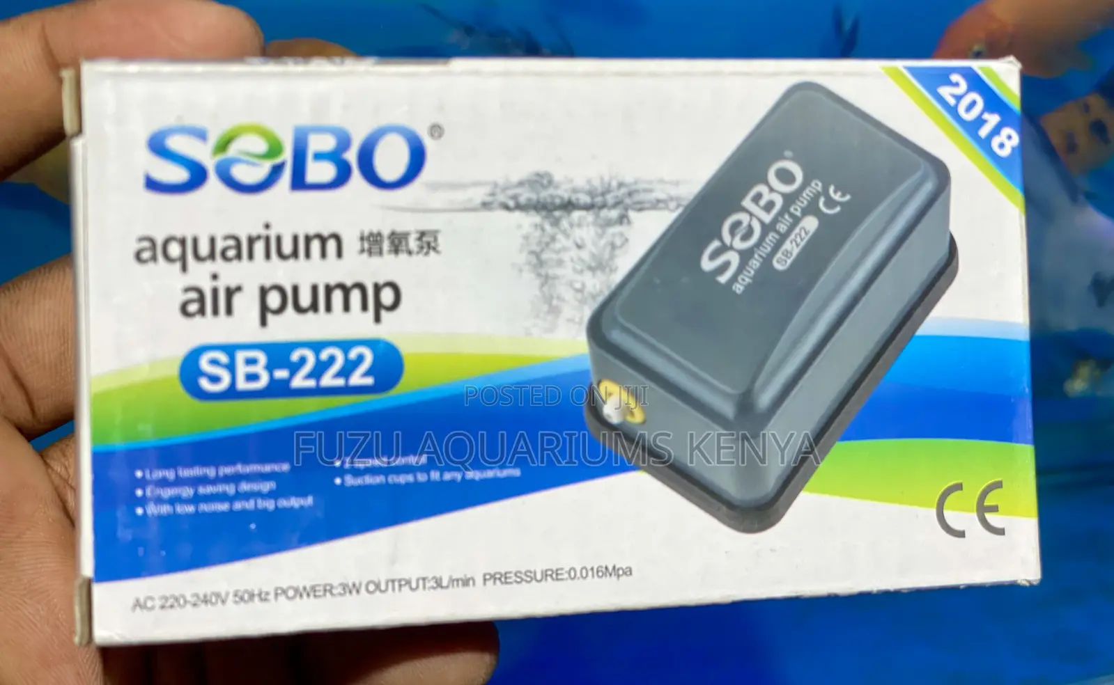 Aquarium Air Pump – Sobo Sb-222-Efficient