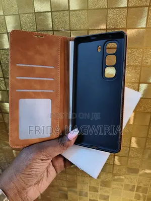 Infinix Hot 50 Pro Plus Brown Leather Flip Case