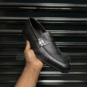 Black John Foster Official Leather Shoes