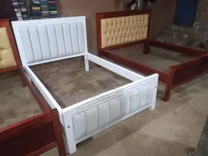 4x6 Mocket Bed With Vertical Panel Upholstery