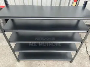 Space Saving 5 Layer Full Metallic Shoe Rack
