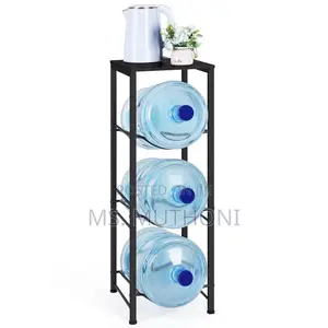 3 Tier Water Bottle Holder Rack With Upper Storage