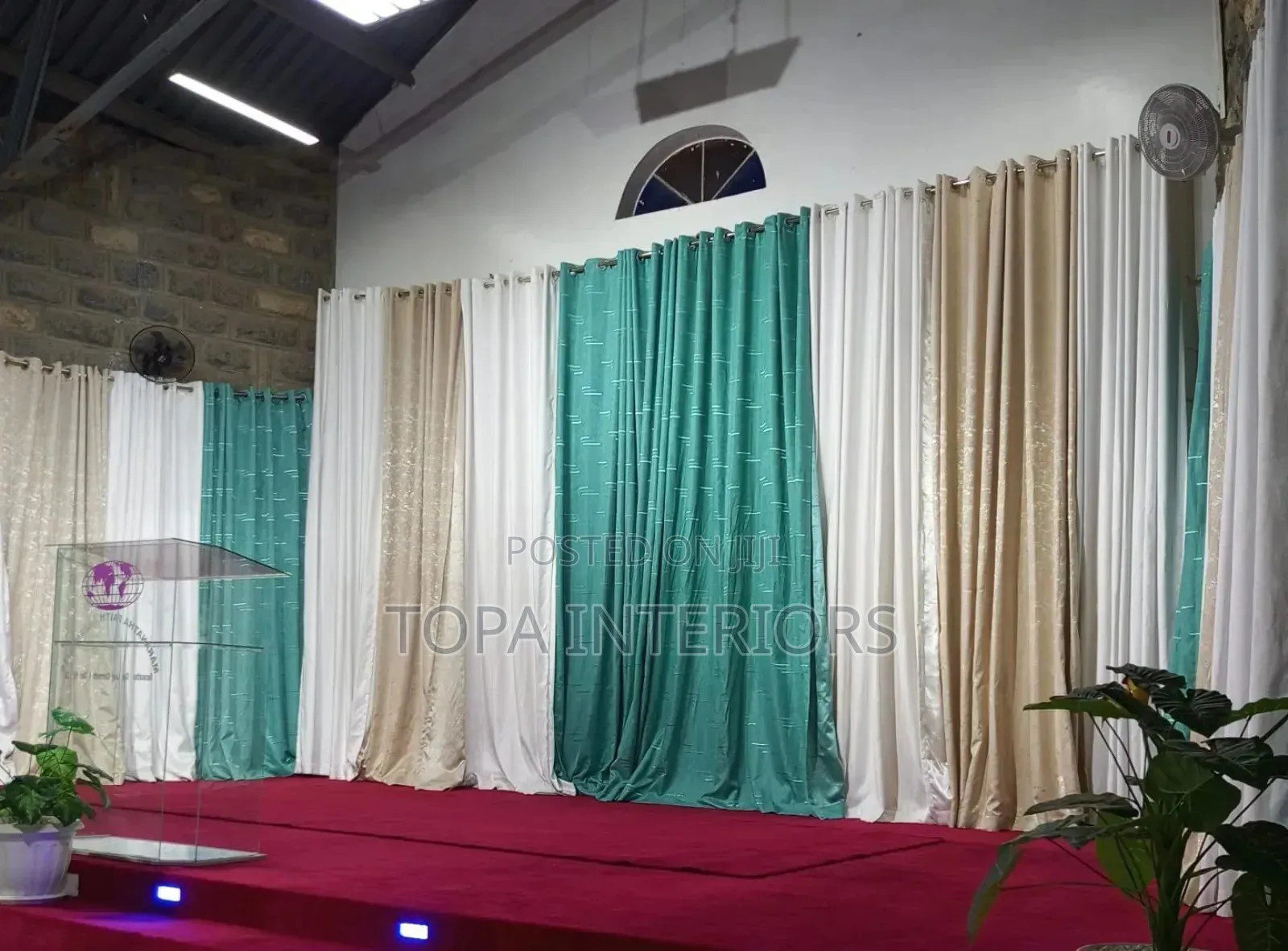 Wall Decor Curtains Available Per Metre for Altar Decoration