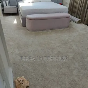 Warm Generic Bedroom Beige Wall to Wall Floor Carpets