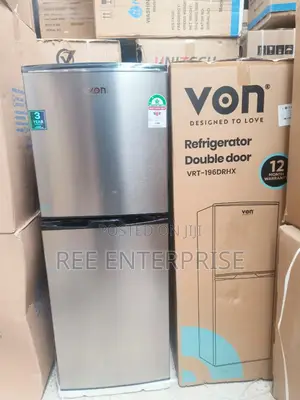 Von 195 Litres Vrt-196drhx Double Door Refrigerator