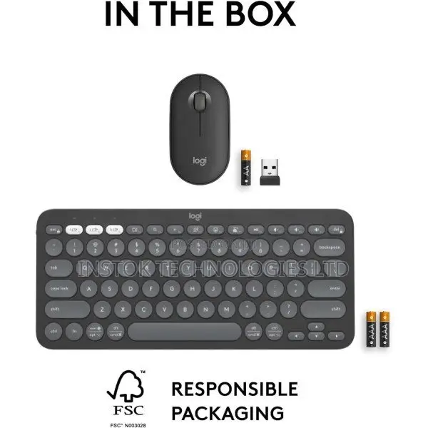 Logitech Pebble 2 Combo Wireless Keyboard Mouse
