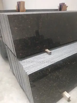 Black Granite With Golden Speckles