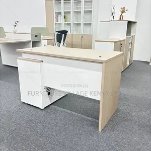 Office Desk:Simple 1200mm Study Table With Storage Unit