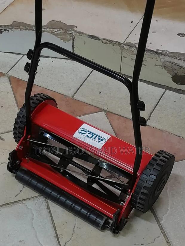 Handpush Manual Lawn Mower Adjustable Cutting Height 16" - thumbnail 2