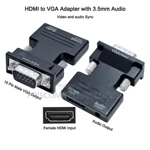 Hdmi to Vga Converter With Audio and Dc 5v
