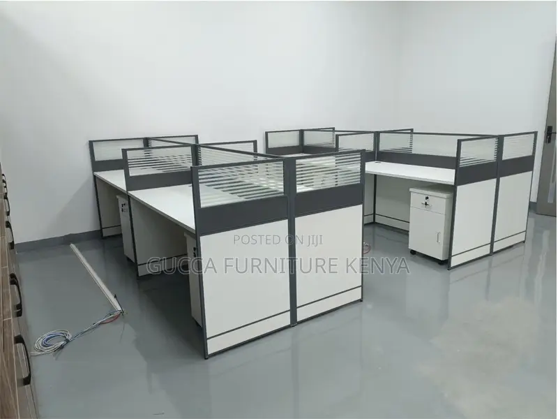 Workstations 4-User Durable Ergonomic Office Workstation