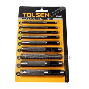 9pcs Tolsen Leather Punch
