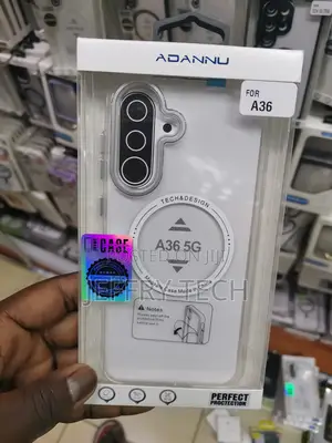 Riggear Samsung Galaxy A36 5g Transparent Magsafe Case- Whit