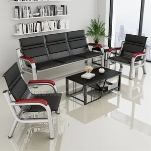 Office Sofa: 5-Seater Waiting Room Sofa Set-Steel Frame