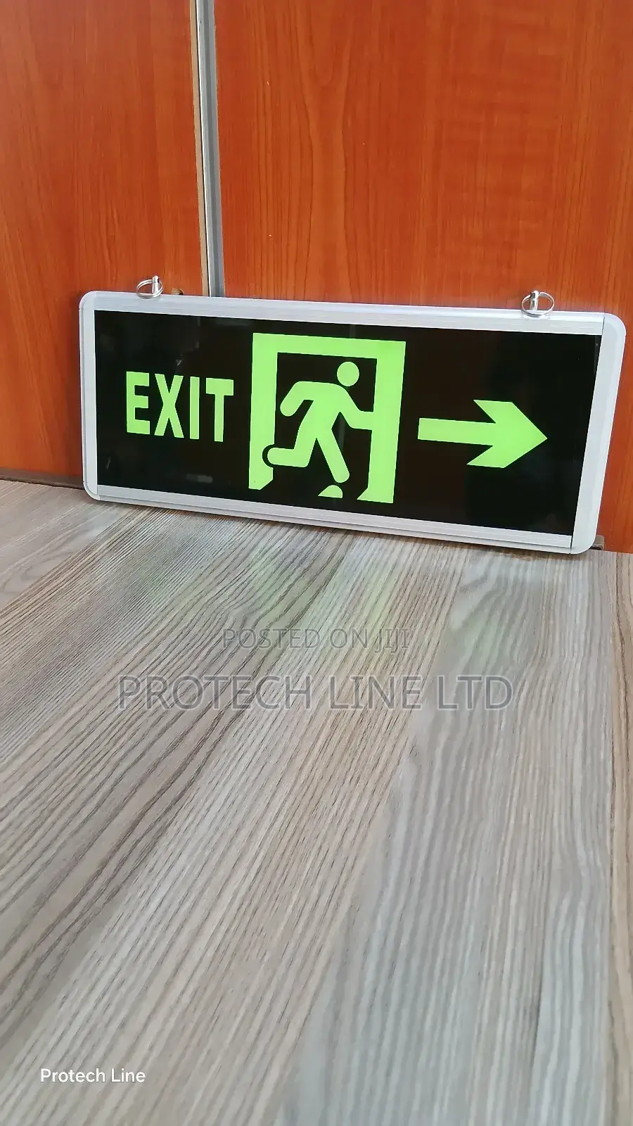 Double Sided Fire Exit Sign