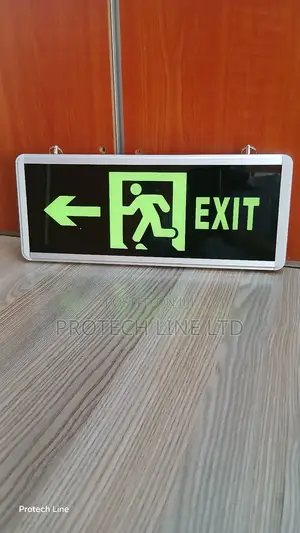 Double Sided Fire Exit Sign