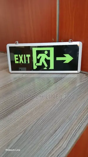 Double Sided Fire Exit Sign