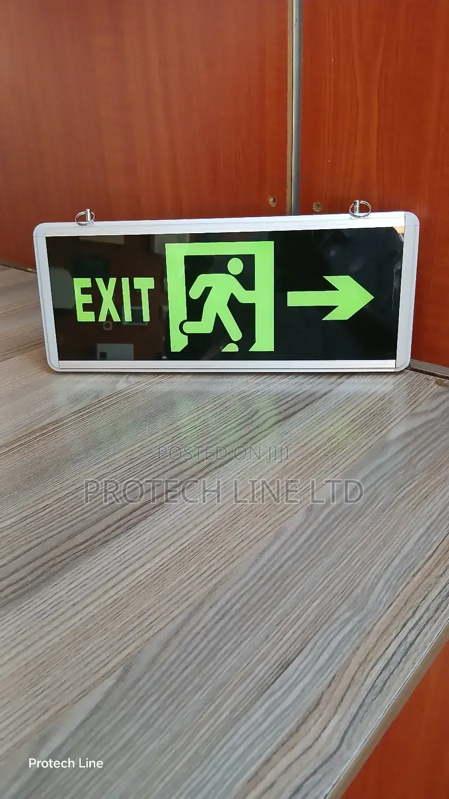 Double Sided Fire Exit Sign