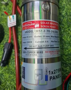 70m 250w Solar Submersible Water Pump With Control Box