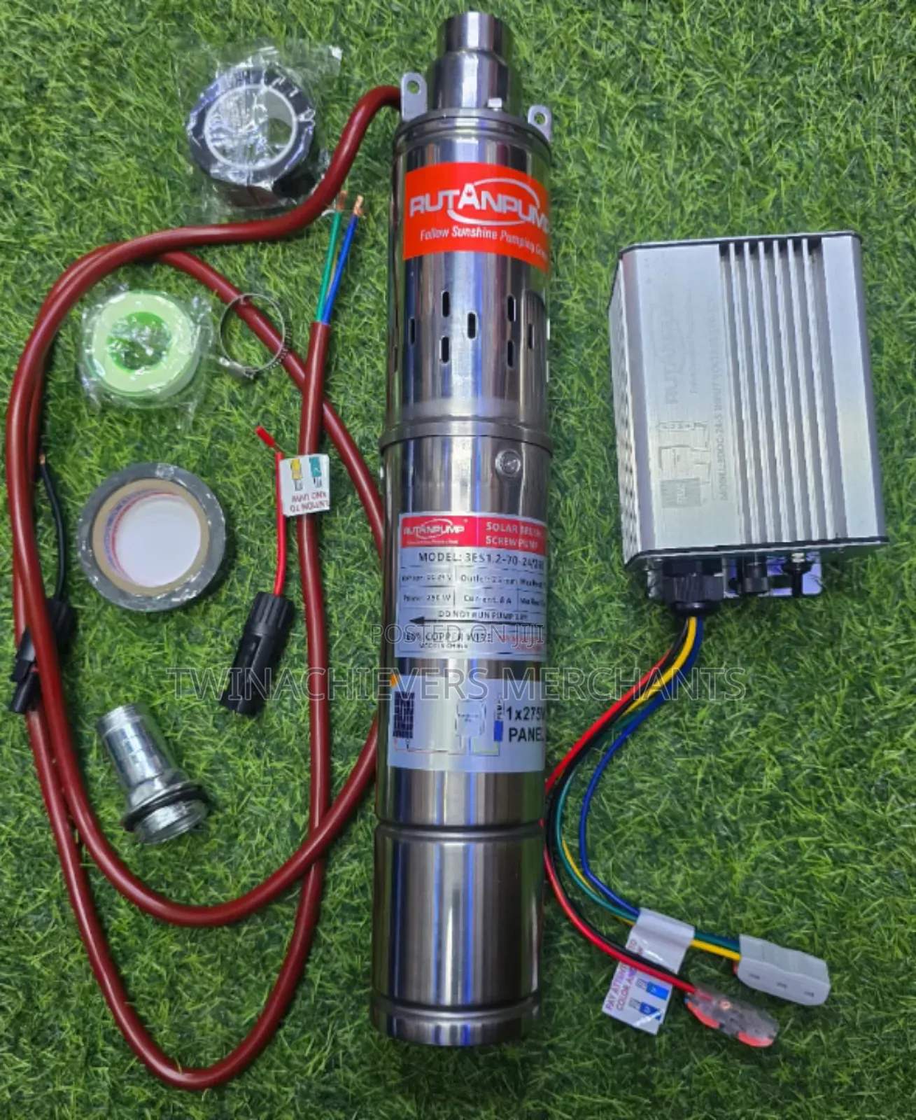 70m 250w Solar Submersible Water Pump With Control Box