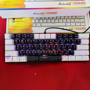 Mini Ergonomic Mechanical Switch RGB Light Gaming Keyboard