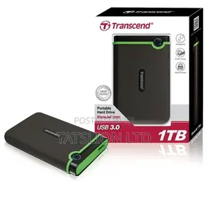 Transcend 1tb Storejet External Hard Disk - Grey