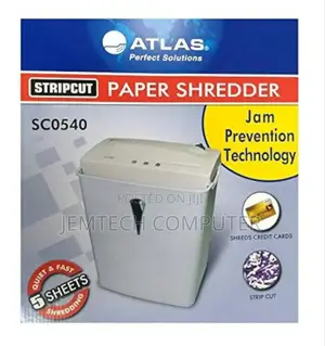 Atlas Sc0540 Strip Cut Shredder