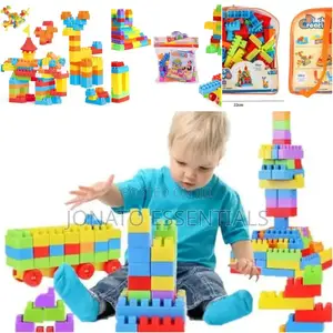 Colorful Jumbo Building Blocks for Toddlers