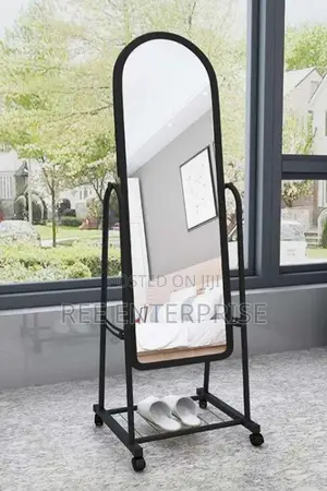 New Full Length Dressing Mirror With Wheels and Shoes Rack