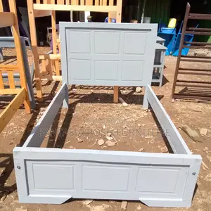 4x6 Modern Grey Wooden Bed