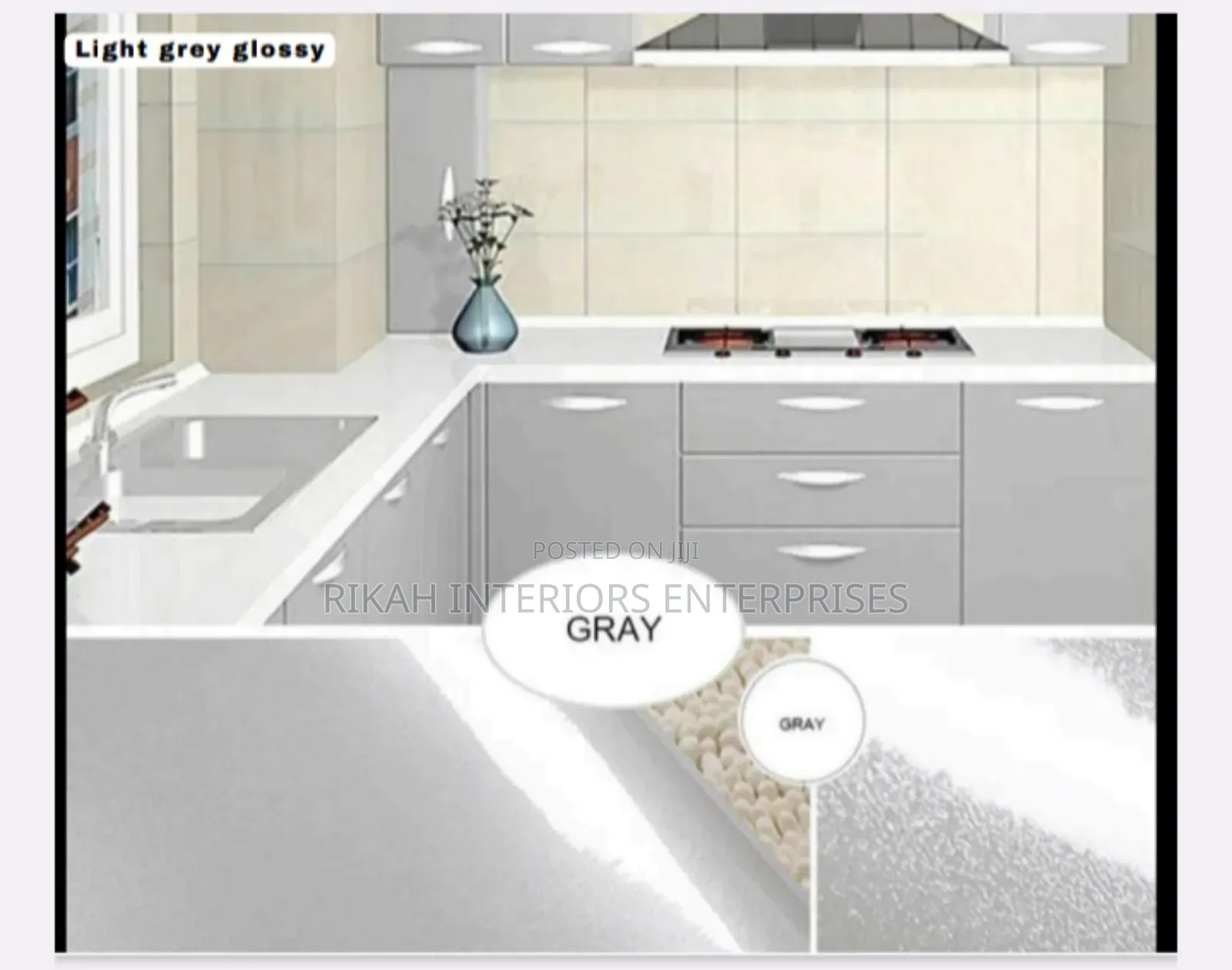 Light Grey Glossy Contact Papers
