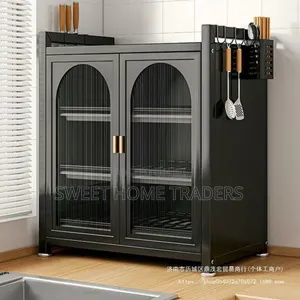 Minimalist Kitchen Countertop Dish Rack With Drawers