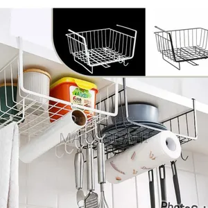 Kitchen Cabinet Under Shelf Double-Layer Storage Rack