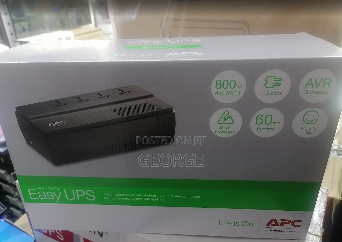Apc Easy Ups Bv 800va, Avr, Universal Outlet.