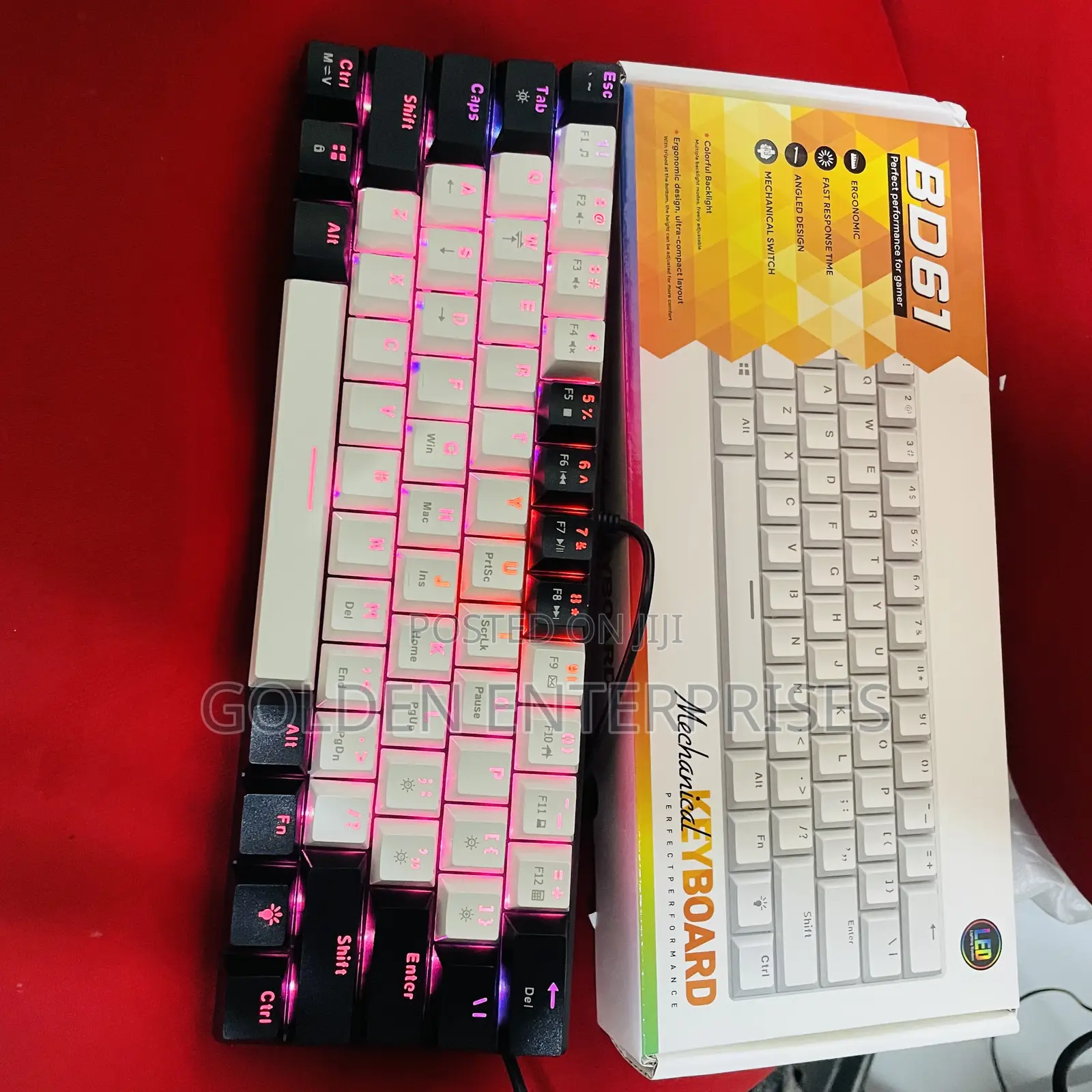 60 Percent Mini Ergonomic Gaming Keyboard
